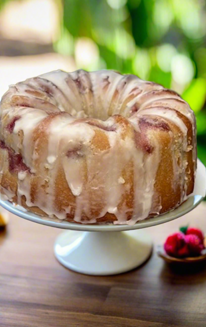Strawberry Lemonade Bundt cake