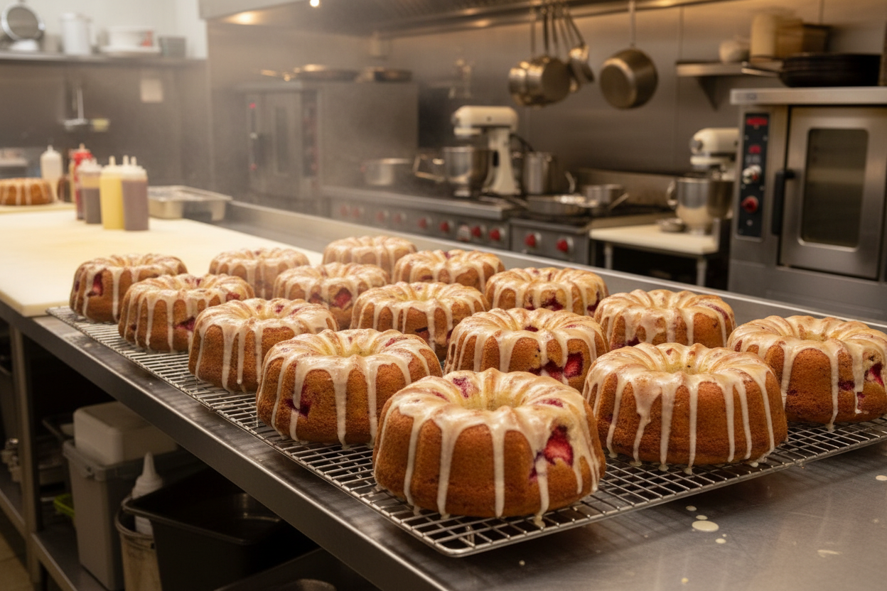 Strawberry lemonade, Bundt cake