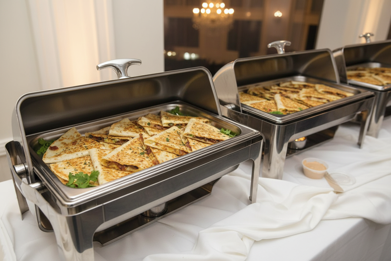 Full Catering Pan – BBQ Jackfruit Quesadillas